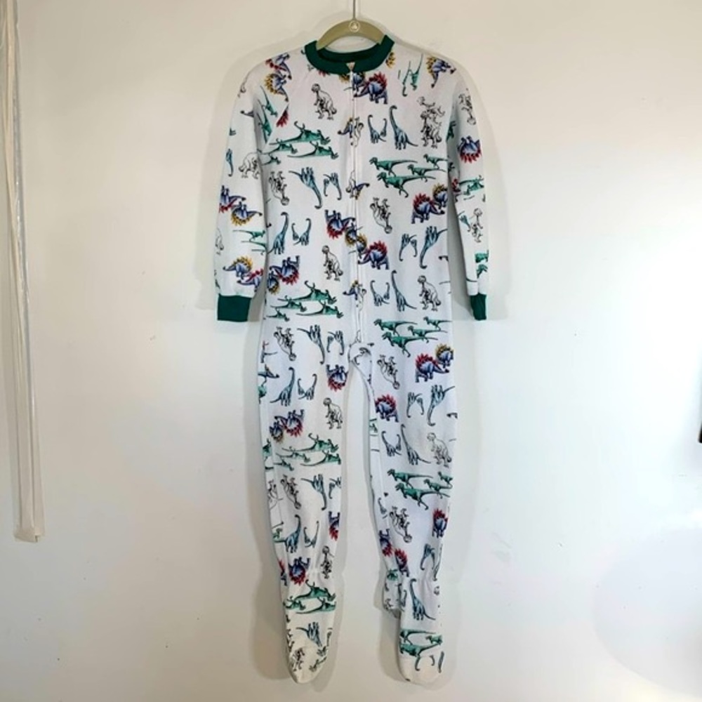Carter’s Dinosaur Graphics One Piece Zip Footed Pajamas Unisex Length 40 Inches